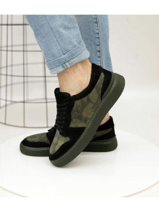 Кеды Хаки Черные — изображение 4