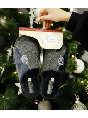 Домашние тапочки Серые