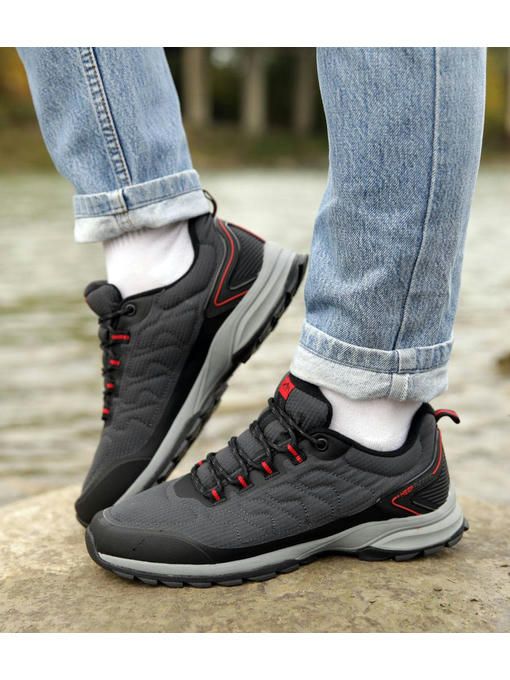 Кроссовки Темно-серые красные — изображение 3