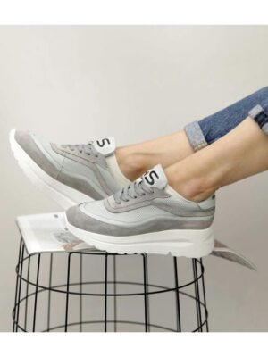 Кроссовки Серые белые