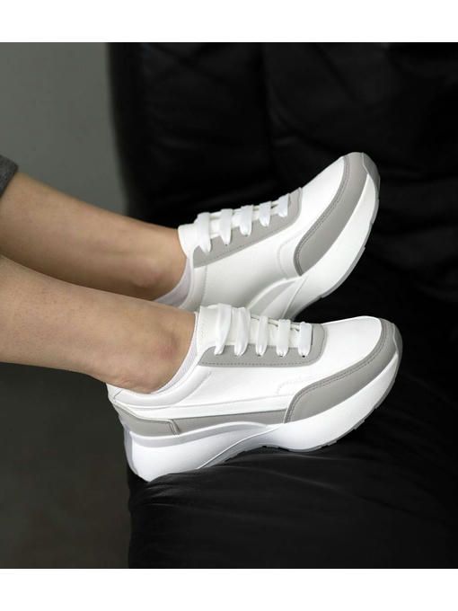 Кроссовки Белые серые — изображение 2