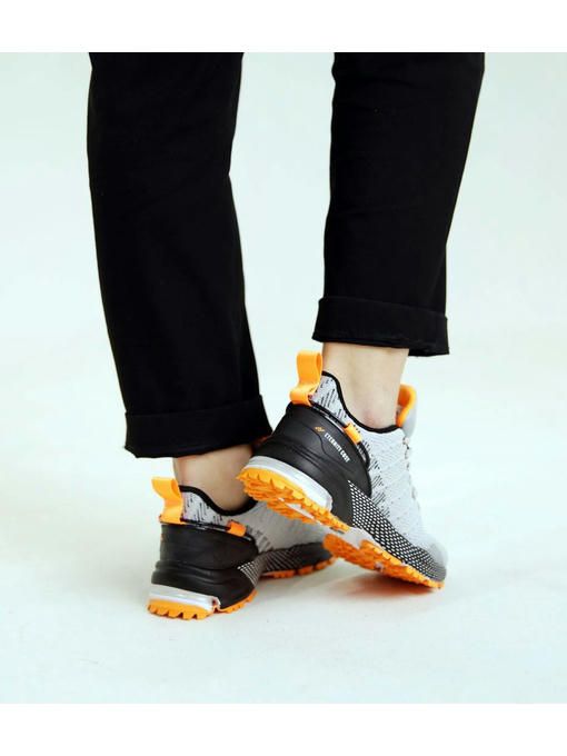 Кроссовки Серые оранжевые — изображение 5