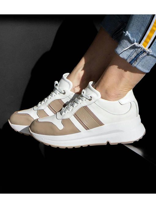 Кроссовки Белые бежевые — изображение 3