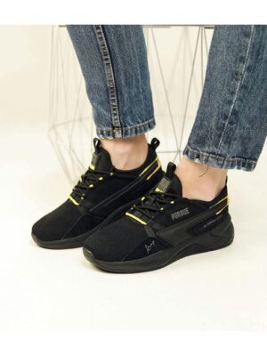 Кроссовки Черные желтые