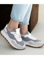 Кроссовки Серые белые