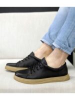 Кеды Черные бежевые