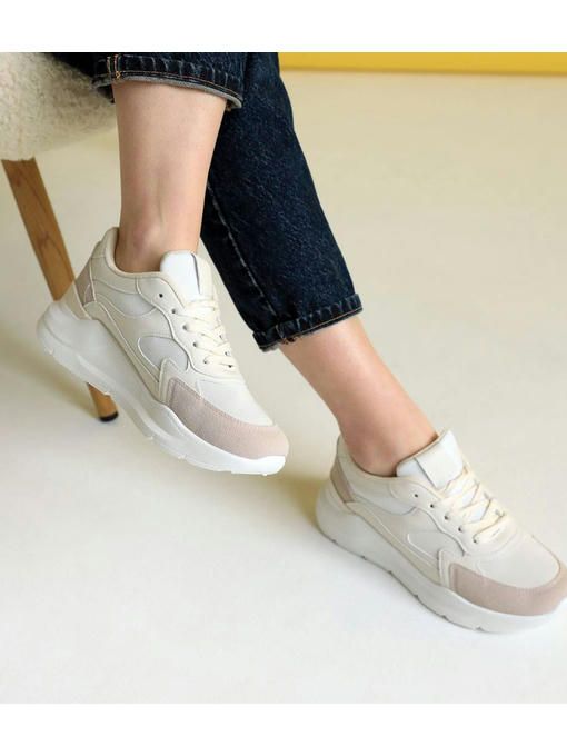 Кроссовки Бежевые — изображение 2