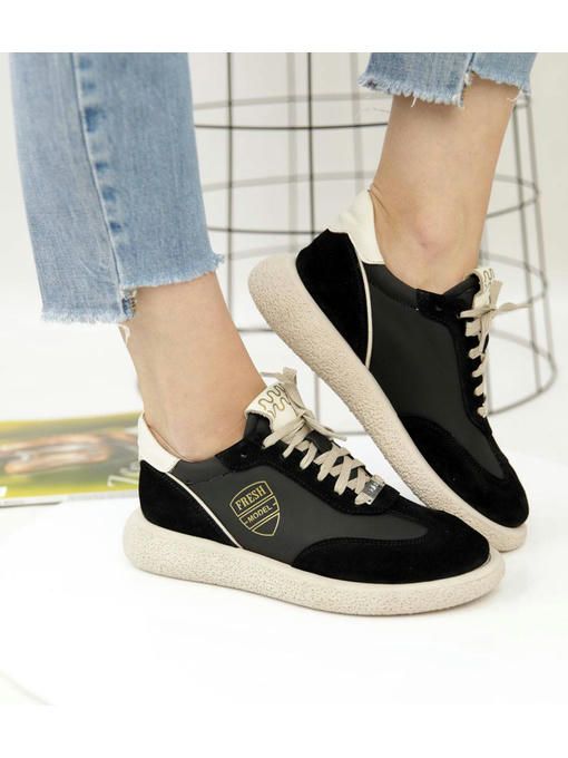 Кеды Черные бежевые — изображение 6