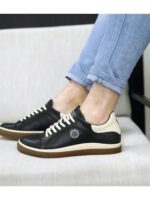 Кеды Черные бежевые