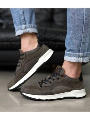 Кроссовки Темно-серые коричневые