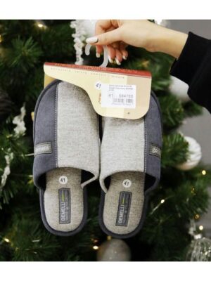 Домашние тапочки Серые