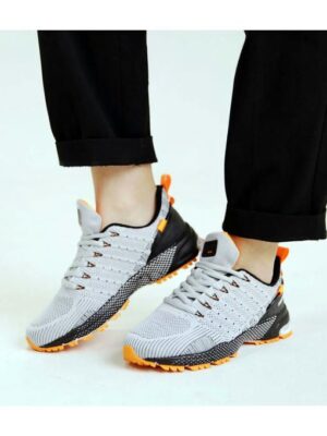 Кроссовки Серые оранжевые