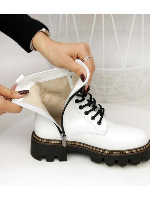 Ботинки Белые черные — изображение 7