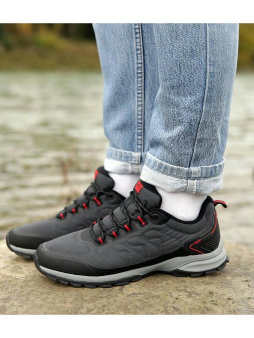 Кроссовки Темно-серые красные