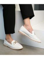 Лоферы Белые