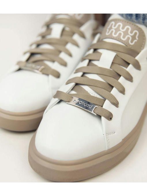 Кеды Белые бежевые — изображение 7