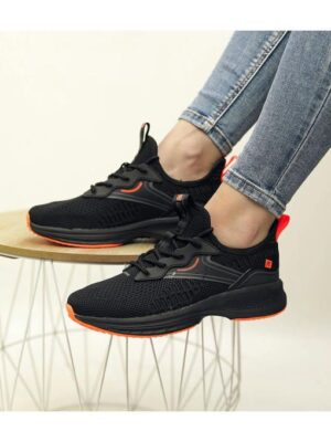 Кроссовки Черные оранжевые