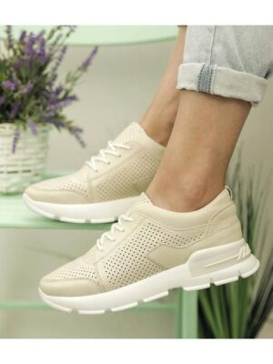 Кроссовки Светло-бежевые