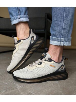 Кроссовки Бежевые черные