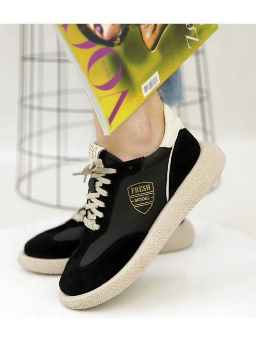 Кеды Черные бежевые — изображение 2