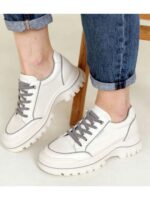 Кроссовки Молочные серые