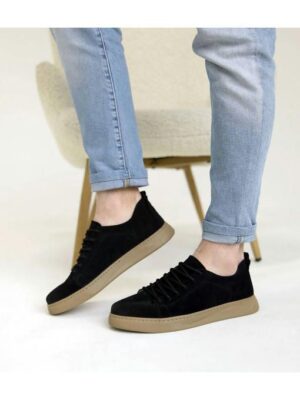 Кеды Черные бежевые