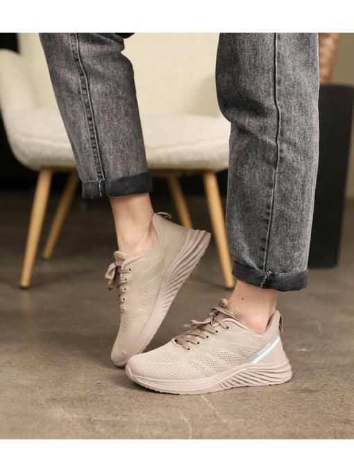 Кроссовки Бежевые