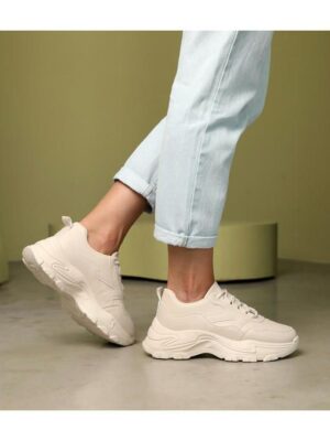 Кроссовки Бежевые