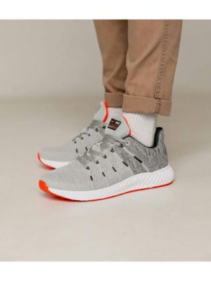 Кроссовки Серые оранжевые