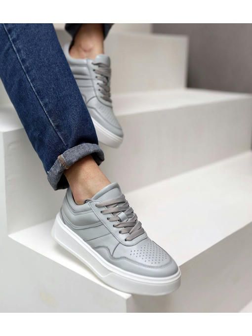 Кеды Серые белые — изображение 4