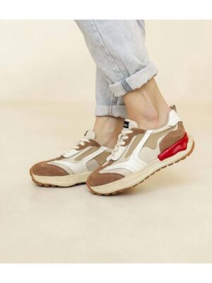 Кроссовки Бежевые рыжие