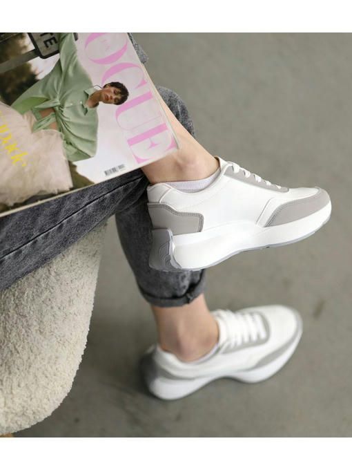 Кроссовки Белые серые — изображение 9