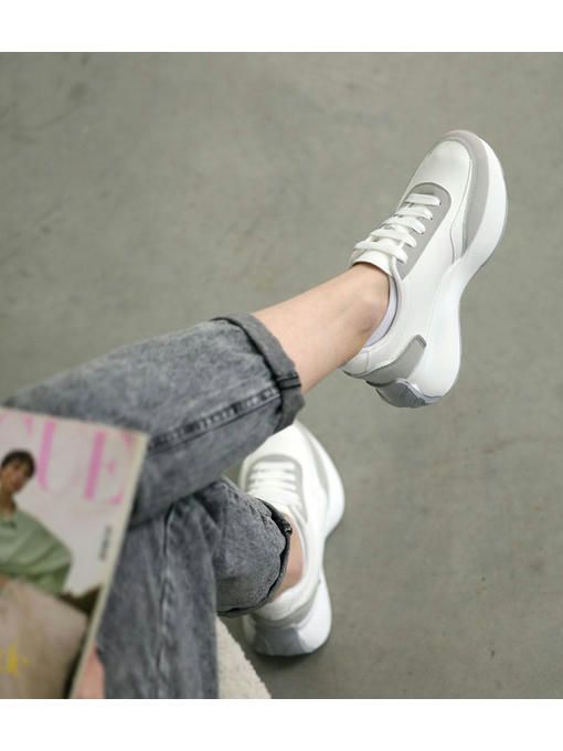 Кроссовки Белые серые — изображение 5