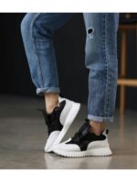 Кроссовки Черные белые