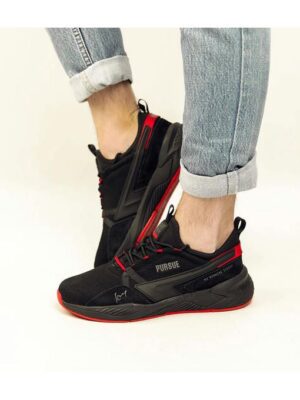 Кроссовки Черные красные