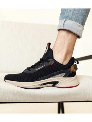 Кроссовки Черные бежевые