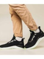 Кроссовки Черные зеленые