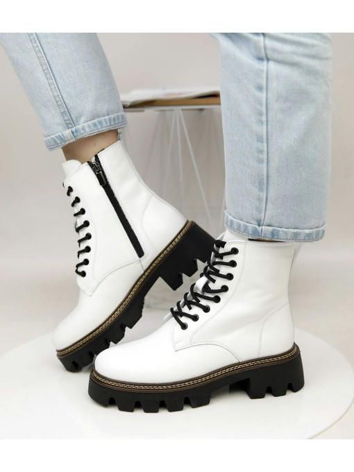 Ботинки Белые черные — изображение 5