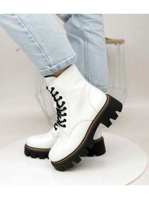 Ботинки Белые черные — изображение 2