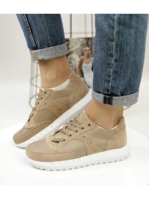 Кроссовки Бежевые