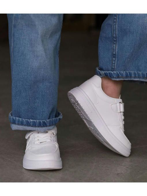 Детская обувь кеды Белые — изображение 6