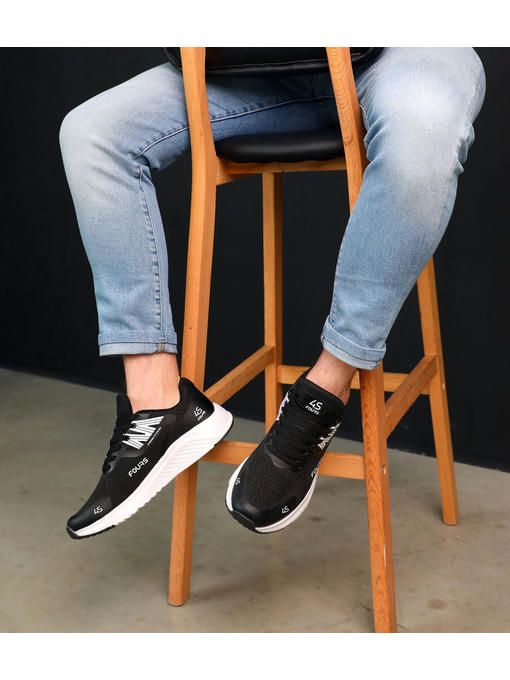 Кроссовки Черные белые — изображение 3