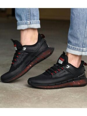 Кроссовки Черные красные