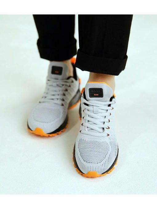 Кроссовки Серые оранжевые — изображение 3