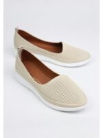 Балетки кожаные