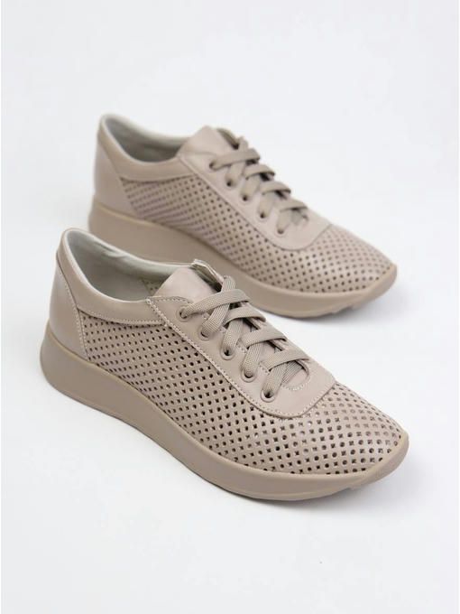 Кроссовки кожаные