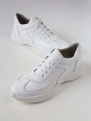 Кроссовки кожаные