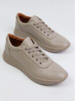 Кроссовки кожаные