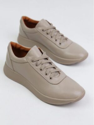 Кроссовки кожаные