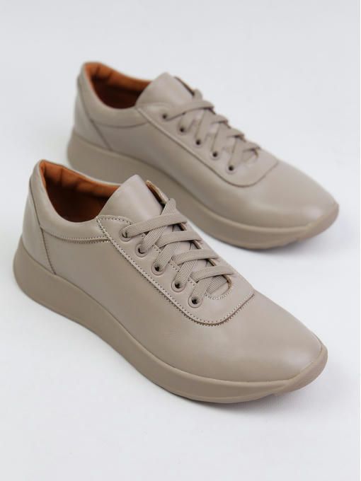 Кроссовки кожаные